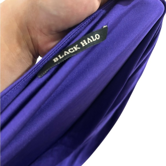 Black Halo formal Mini Dress in Deep purple Size Small - Picture 6 of 7